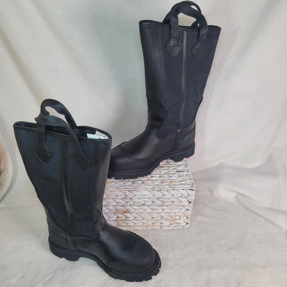 Thorogood Firefighting Boots Steel Safety Toe Work High 804-6378 Men 6.5W W/8W - Picture 2 of 9